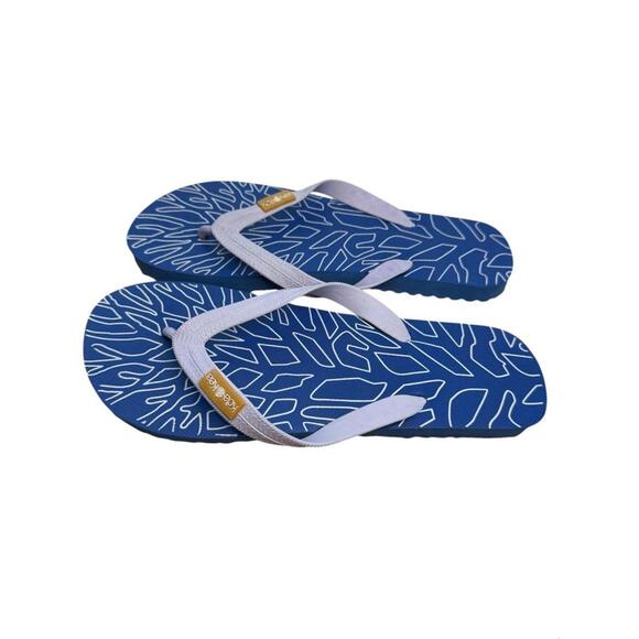 Shoes - Koa Kea Flip Flops Sandals Sz 10 Blue Thong NWOT Comfort Open Toe Costal Summer